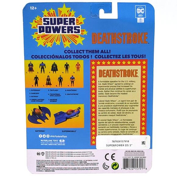 Deathstroke DC Super Powers McFarlane Toys Retro stye Action Figure New & Sealed - Picture 2 of 2